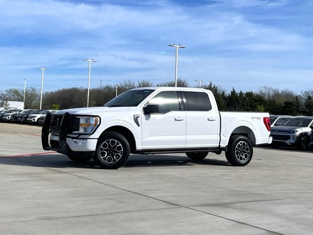 2022 Ford F-150 XLT in Oxford White — front three-quarter view