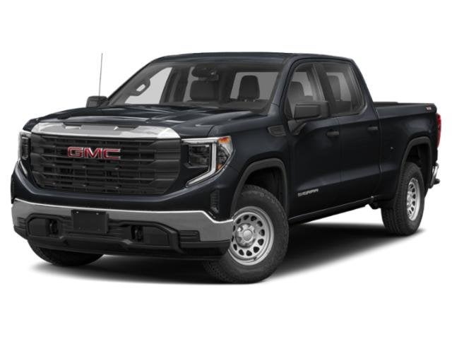 2023 GMC Sierra 1500 AT4 in Summit White — front three-quarter view