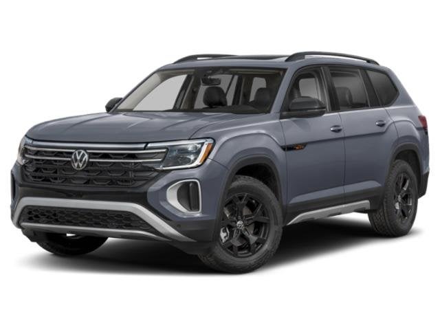 2026 Volkswagen Atlas 2.0T Peak Edition in Deep Black Pearl — front three-quarter view