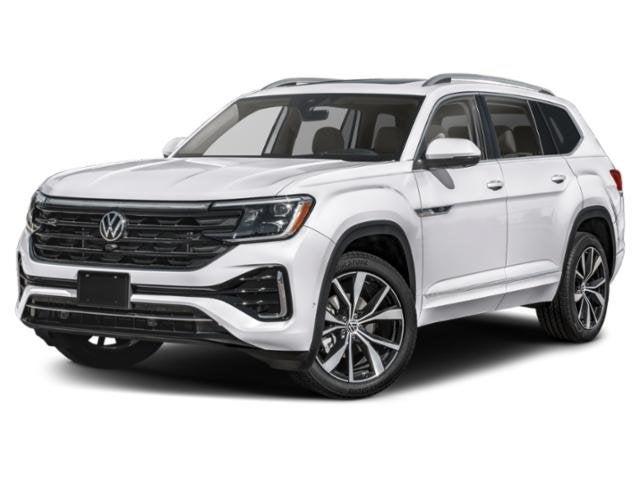 2026 Volkswagen Atlas 2.0T SEL Premium R-Line in Silver Mist Metallic — front three-quarter view