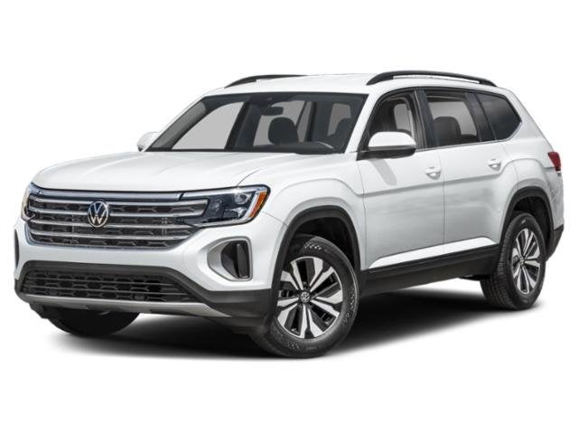 2026 Volkswagen Atlas 2.0T SE W/TECHNOLOGY in Pure Gray — front three-quarter view