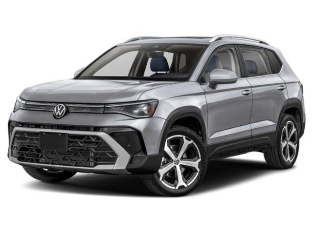 2026 Volkswagen Taos 1.5T SEL in Pure White — front three-quarter view