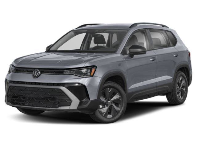 2026 Volkswagen Taos 1.5T S in Deep Black Pearl — front three-quarter view
