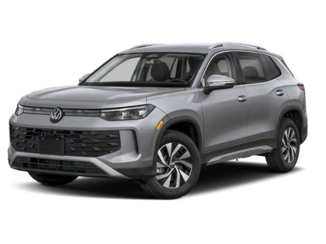 2026 Volkswagen Tiguan S FWD in Pyrite Silver Metallic — front three-quarter view