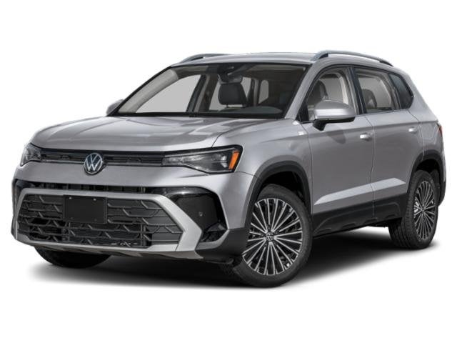 2026 Volkswagen Taos SE FWD in Cornflower Blue — front three-quarter view